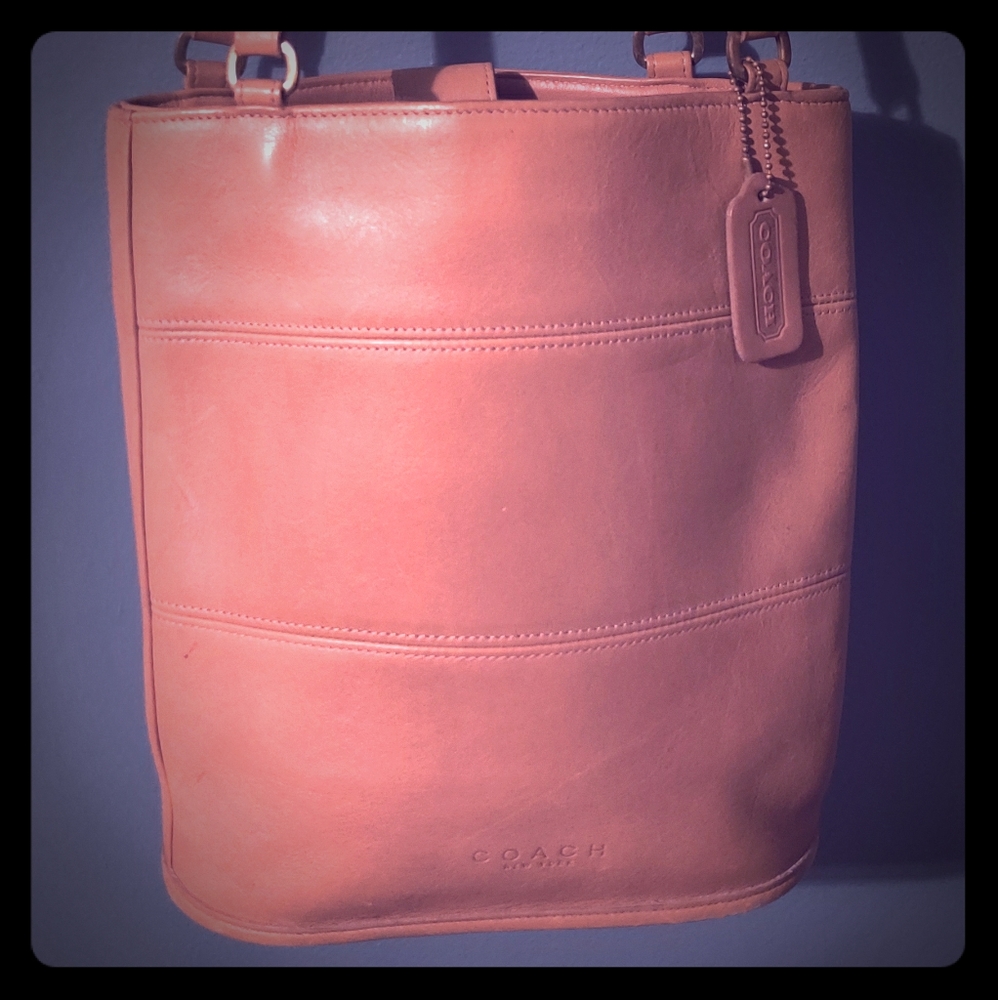 Vintage Coach Bucket Tote
